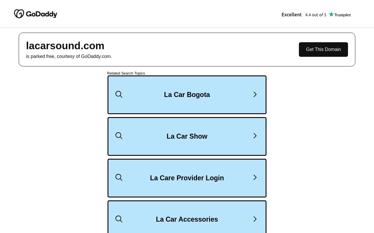Homepage of LA Car Sound's website