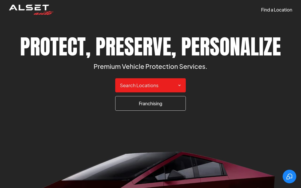 Homepage of Alset Auto Ontario's website