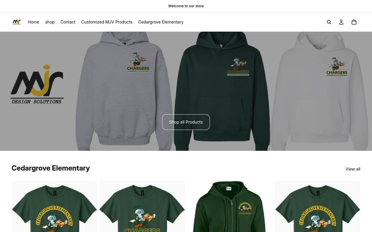 Homepage of MJV Design Solutions's website