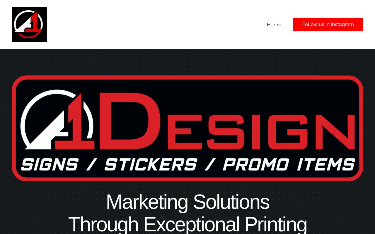 Homepage of A1 Design & Services INC's website