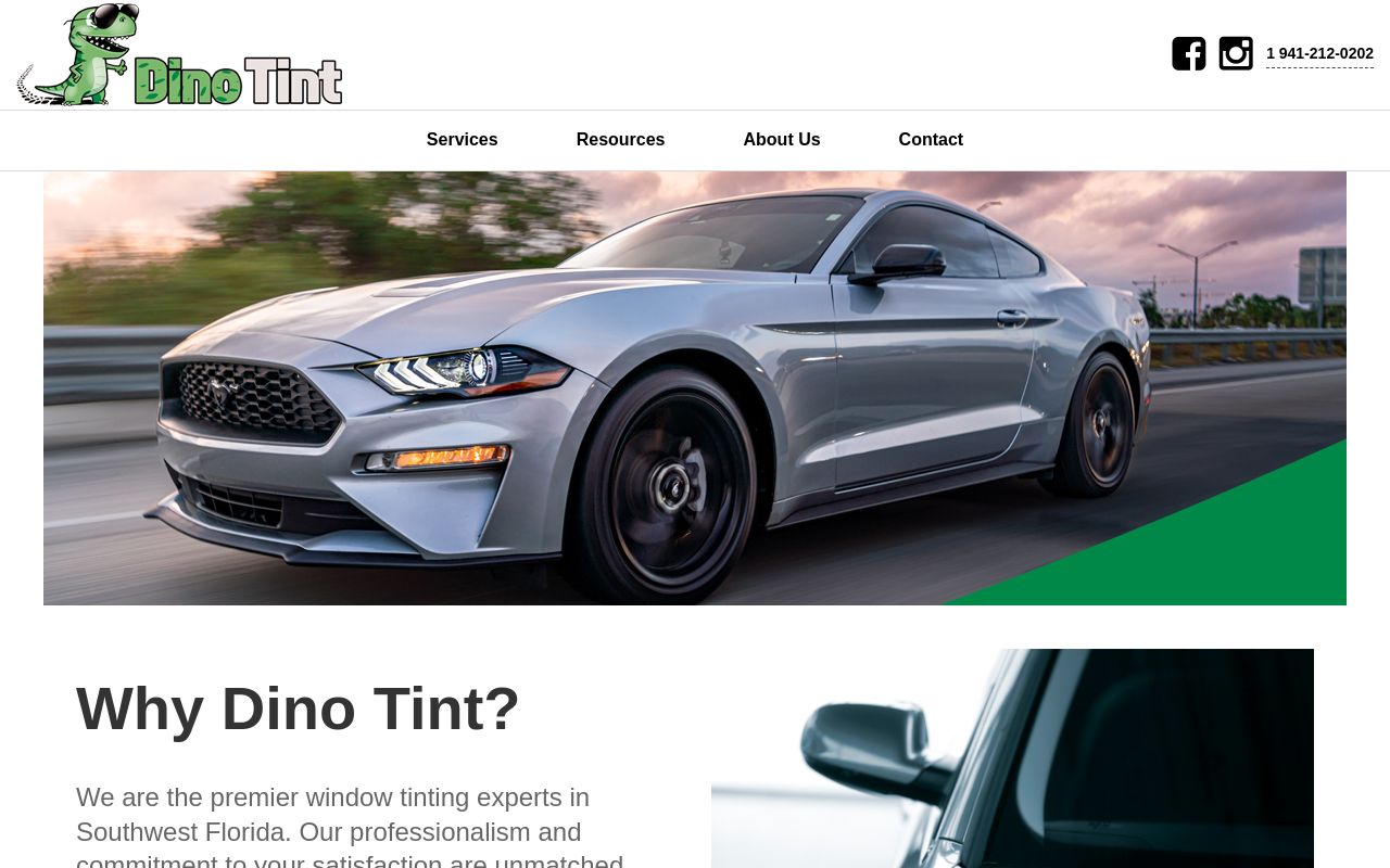 Homepage of Dino Tint's website