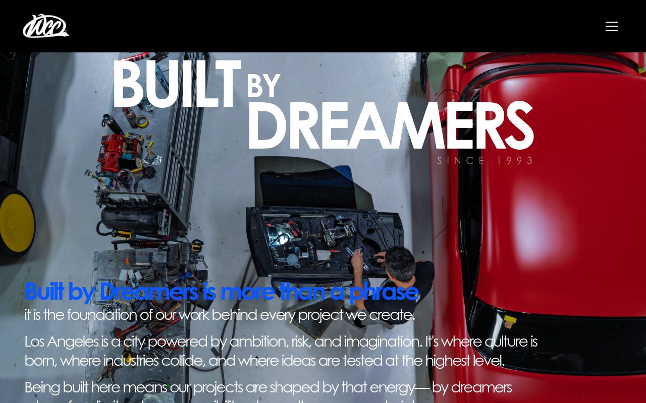 Homepage of West Coast Customs's website