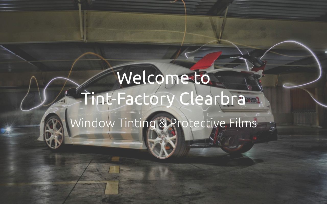 Homepage of Tint Factory Clear Bra's website