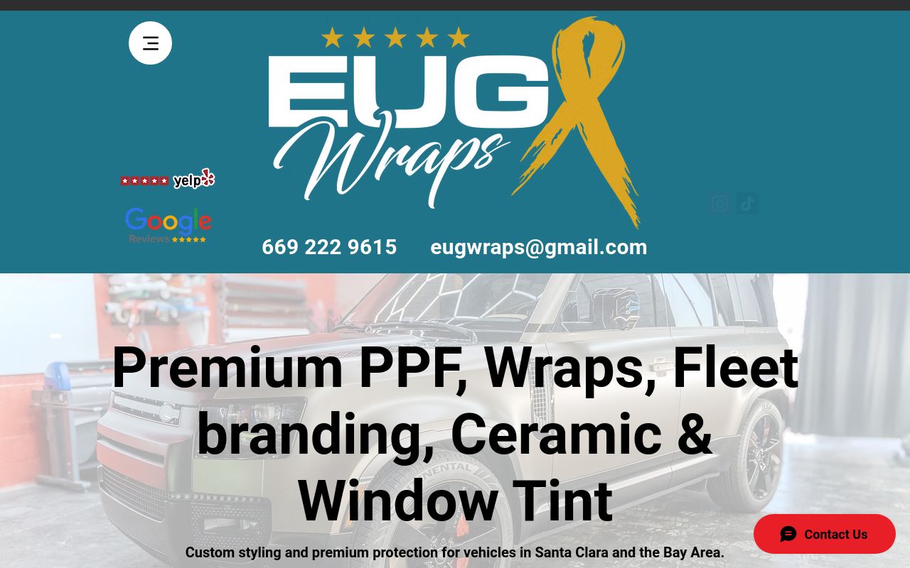 Homepage of Eug Wraps's website