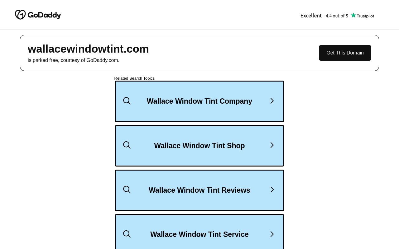 Homepage of Wallace Window Tint's website
