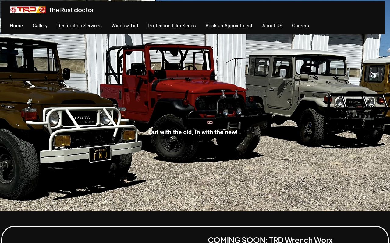Homepage of The Rust Doctor's website