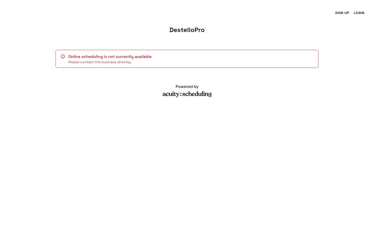 Homepage of DestelloPro - Car Detailing Service's website