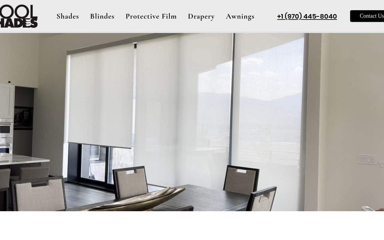 Homepage of Cool Shades's website