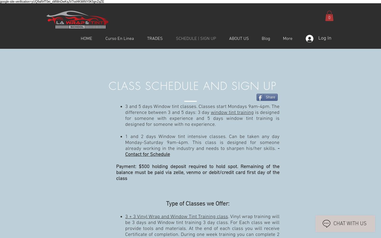 Homepage of LA Wrap and Tint School | Vinyl Wrap Training | Tint Training's website