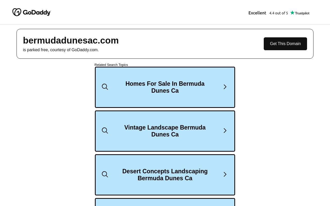 Homepage of bermuda dunes auto center's website
