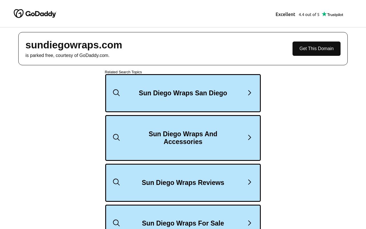 Homepage of Sun Diego Wraps's website