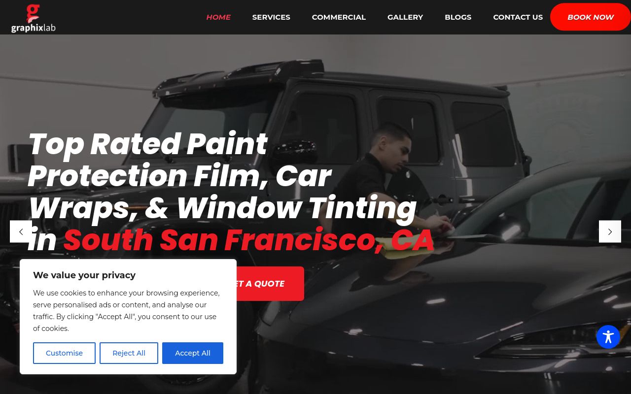 Homepage of Graphix Lab LLC.'s website