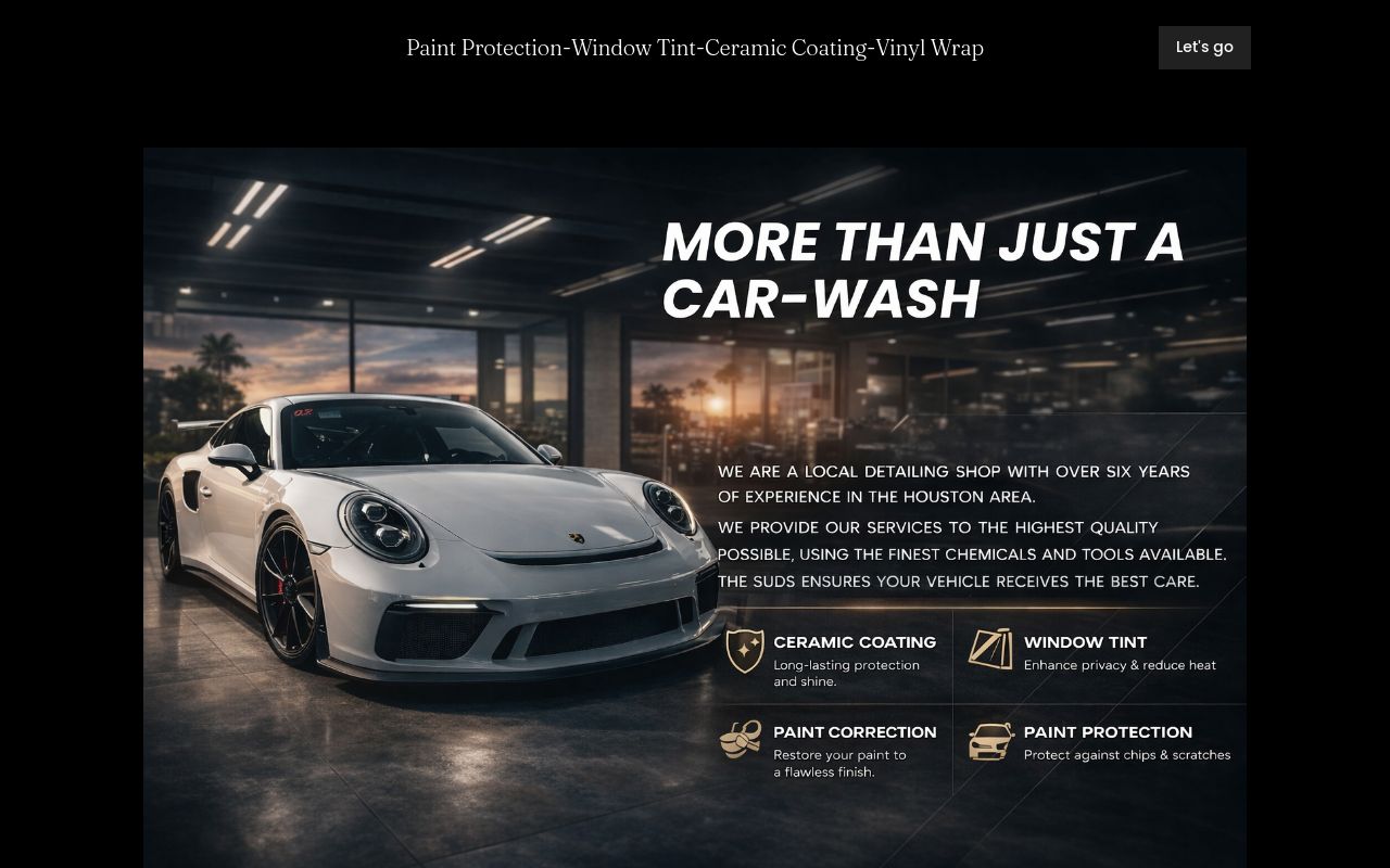 Homepage of Express Auto Detailing & Ceramic coatings's website