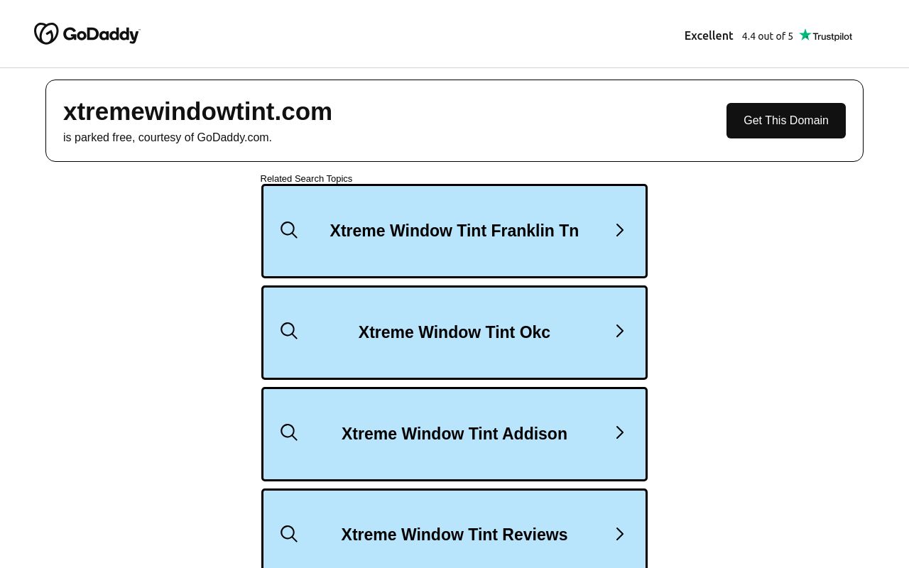 Homepage of Xtreme Window Tint's website