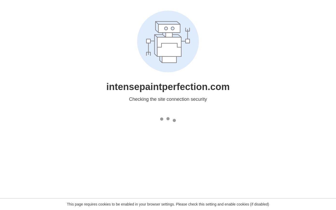 Homepage of Intense Paint Perfection's website