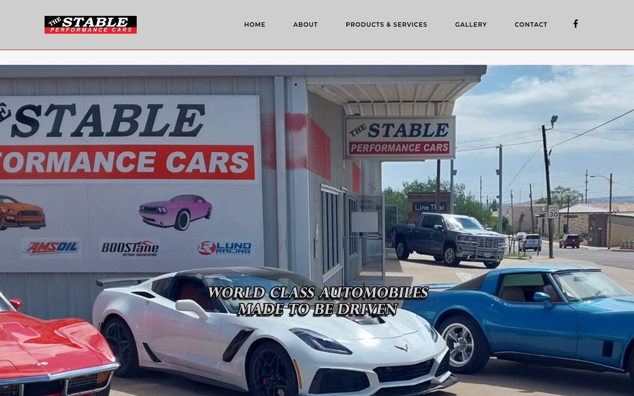 Homepage of The Stable Performance Cars's website