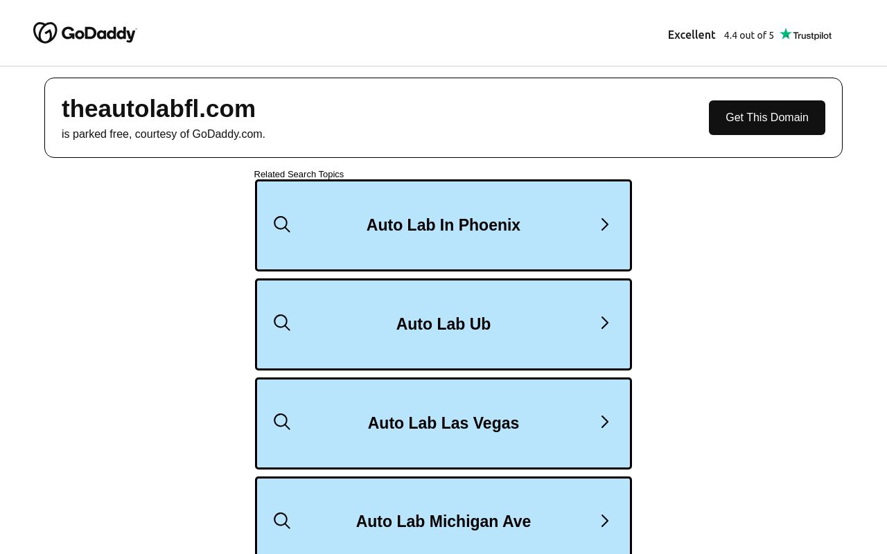 Homepage of The Auto Lab's website