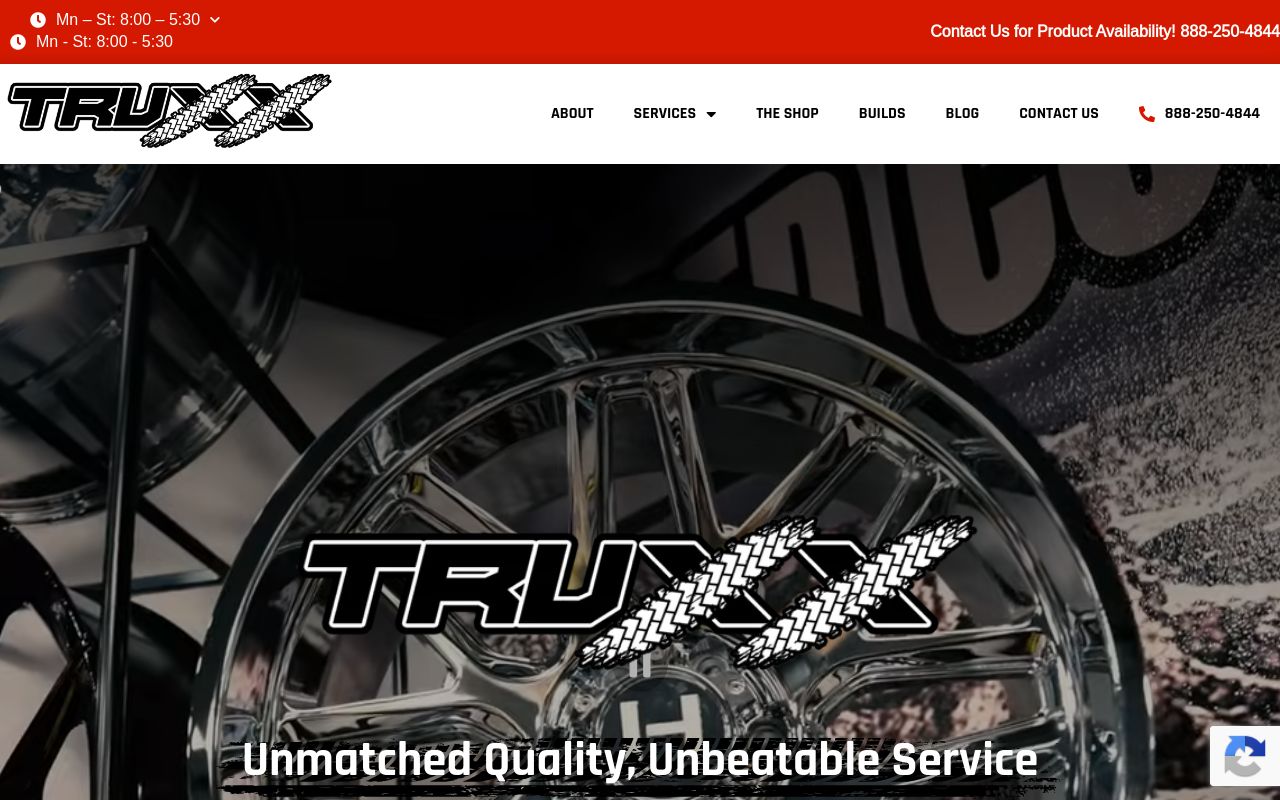 Homepage of TRUXX Outfitters's website