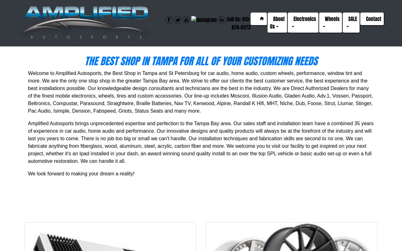 Homepage of Amplified Autosports's website