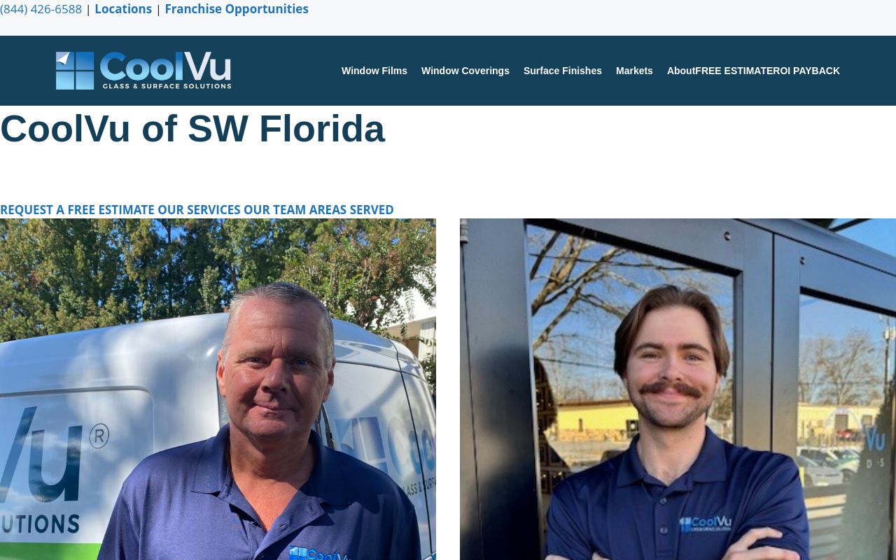 Homepage of CoolVu - Commercial & Home Window Tint's website
