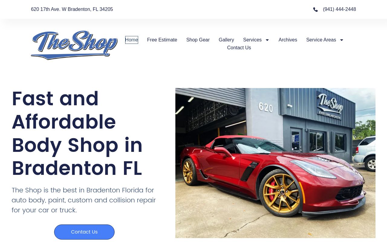 Homepage of The Shop's website