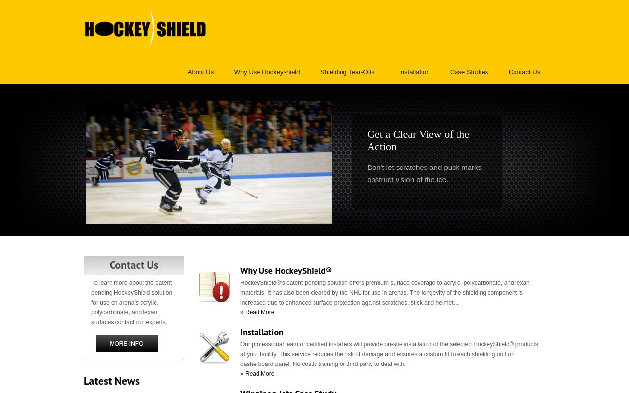 Homepage of HockeyShield's website