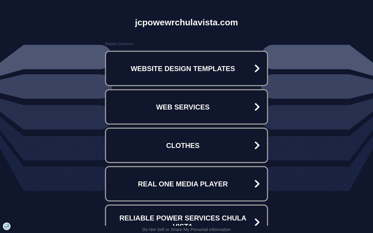 Homepage of JC Power Audio Shop Chula Vista's website