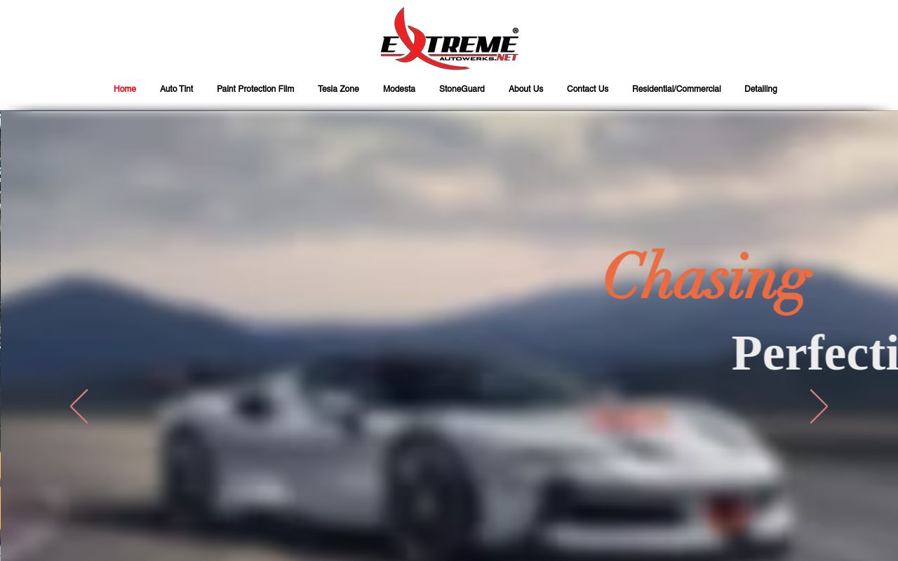Homepage of Extreme Autowerks®'s website