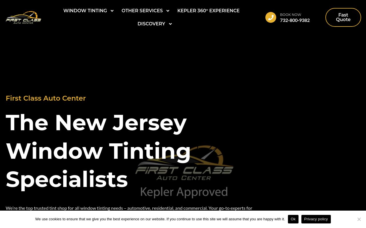 Homepage of First Class Auto Center's website