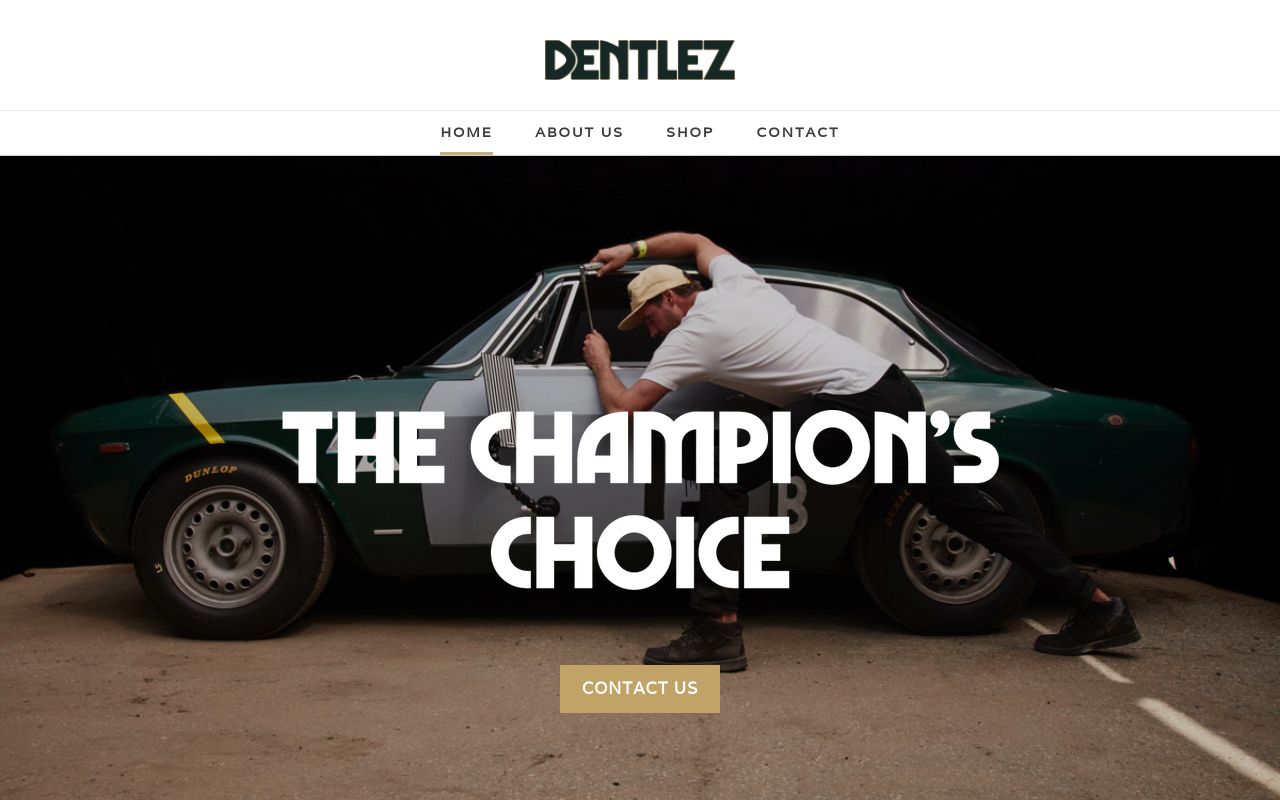 Homepage of DENTLEZ's website