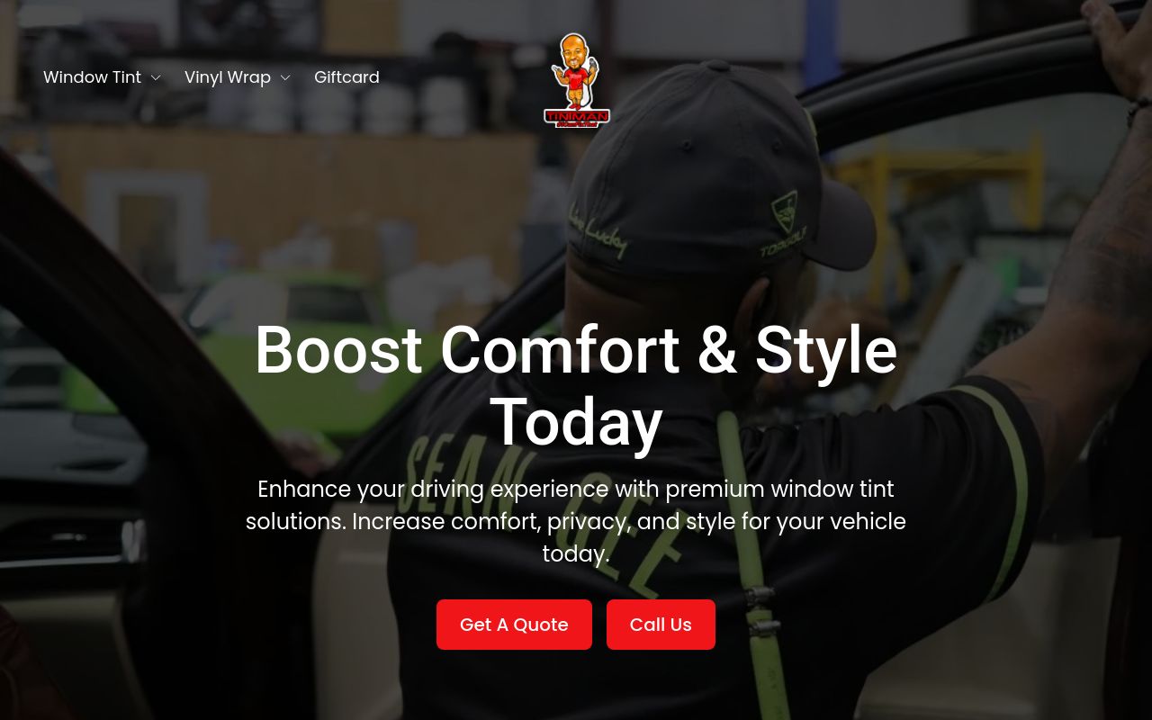 Homepage of The Tintman Gill's website