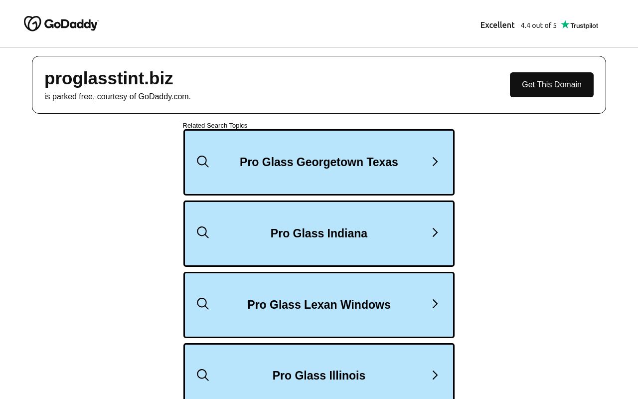 Homepage of Pro Glass & Tint's website
