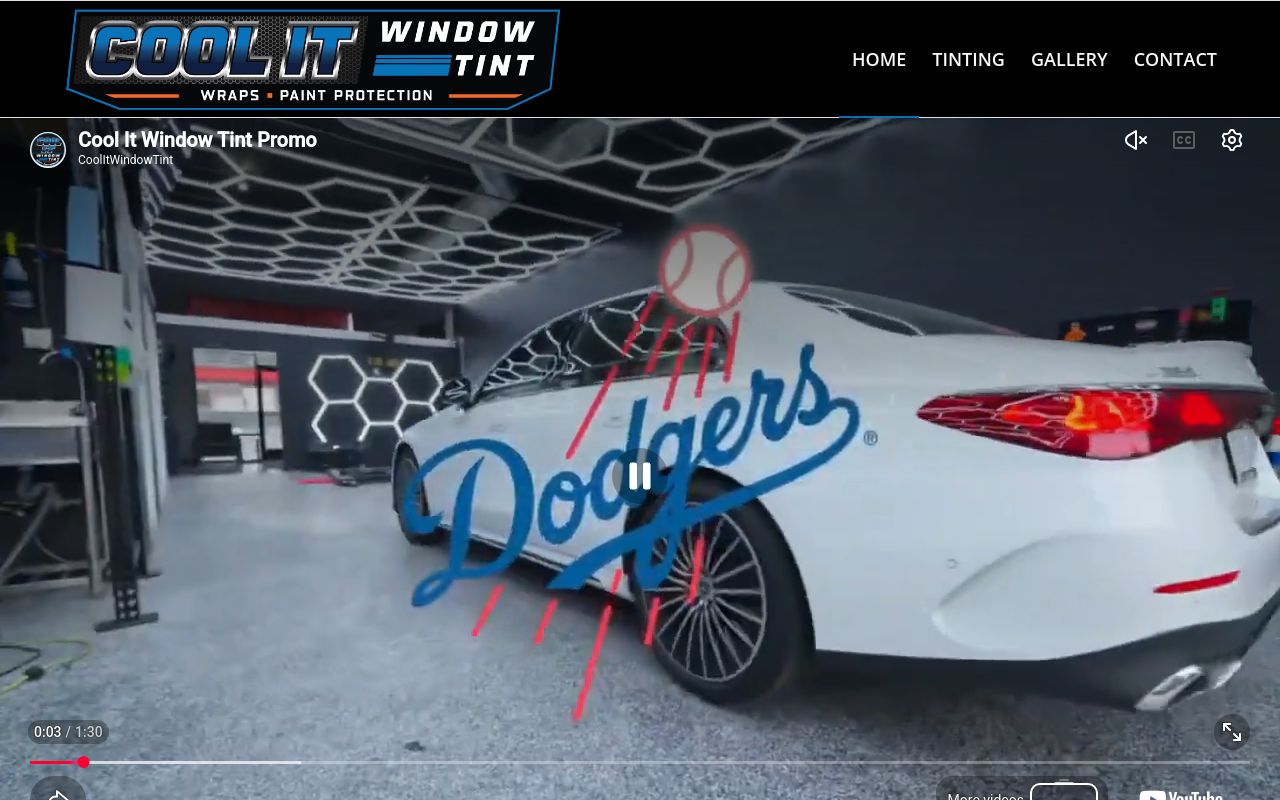 Homepage of Cool it window tint #2's website