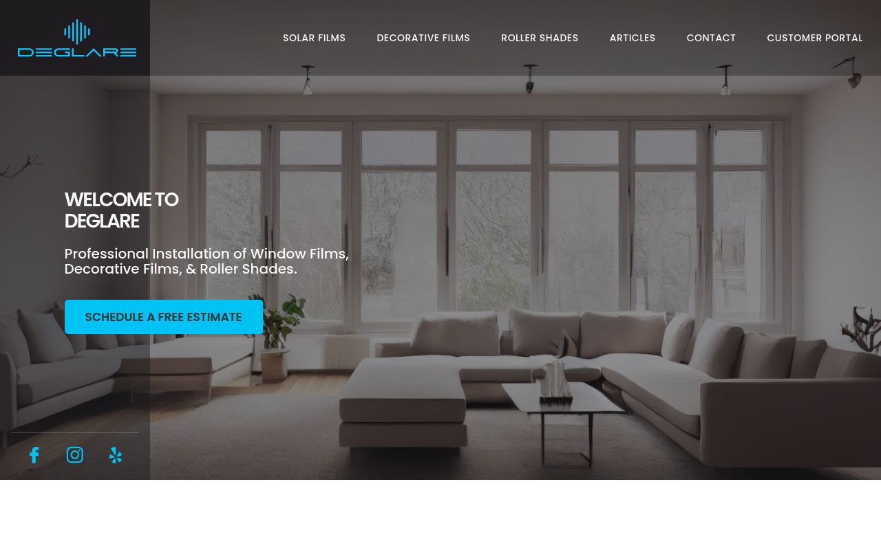 Homepage of DEGLARE's website