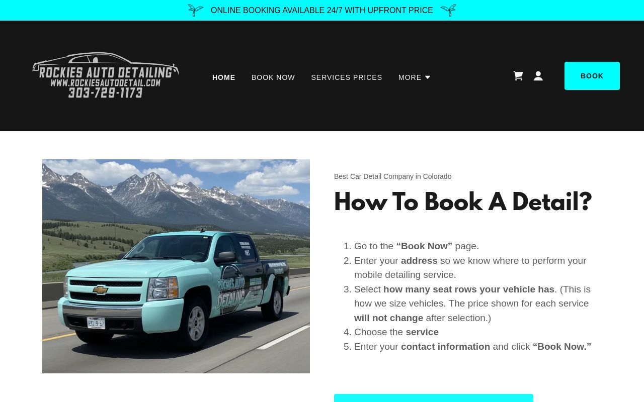 Homepage of Rockies Auto Detail & Body Shop / Window Tint / PPF / Ceramic Coating's website