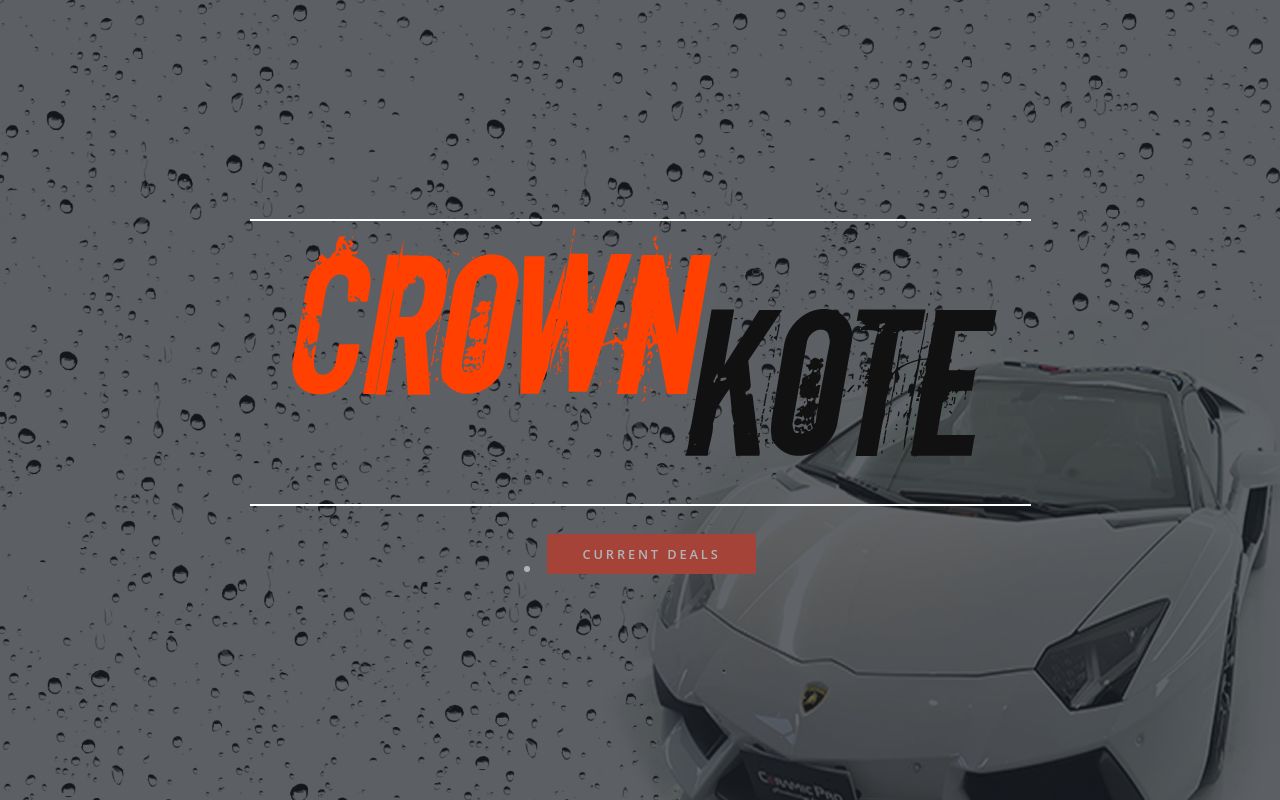 Homepage of CrownKote's website