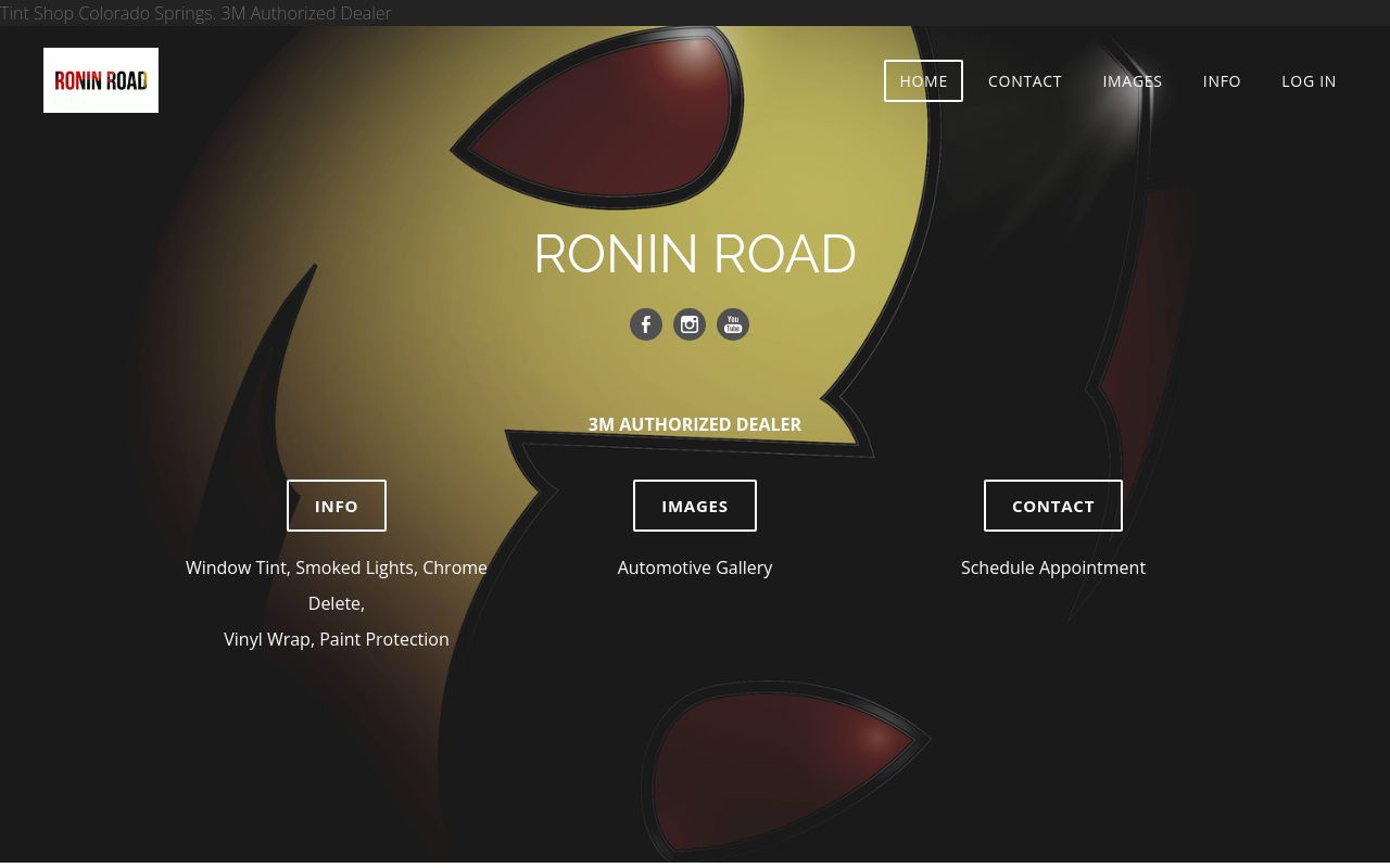 Homepage of RONIN ROAD's website