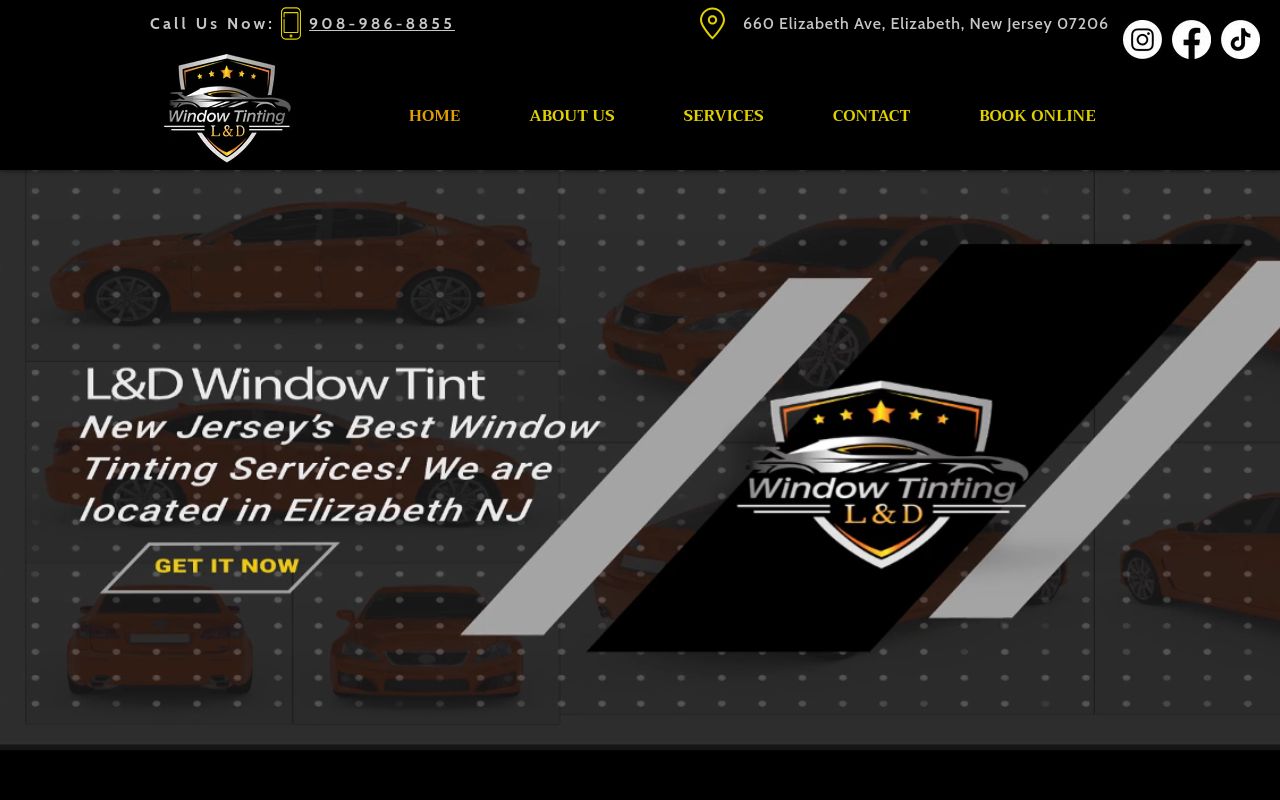 Homepage of L&D Window Tinting - Auto, Commercial, Residential Window Tints's website