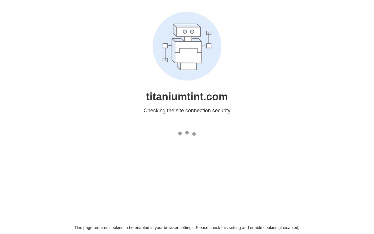 Homepage of Titanium Tint's website