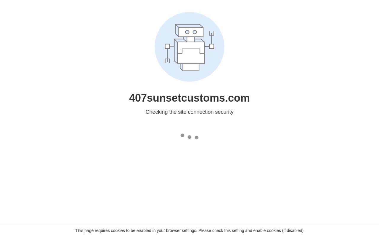 Homepage of 407 Sunset Customs - Lift kits - Rims - Tires - Window Tint - Alignment's website