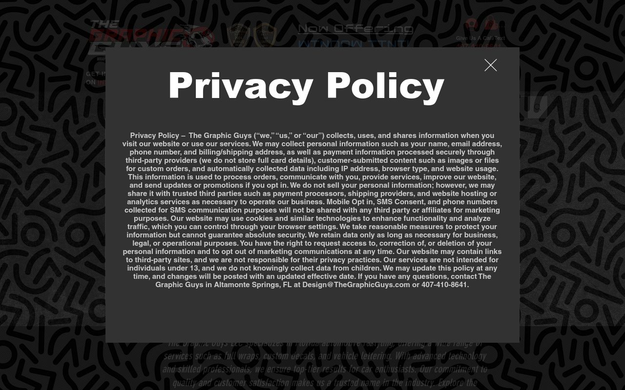 Homepage of The Graphic Guys's website