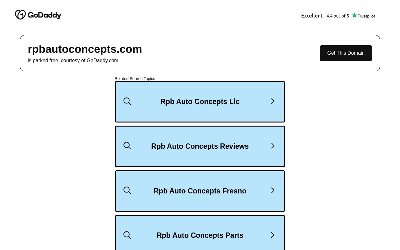 Homepage of RPB AUTO CONCEPTS & GRAPHICS's website