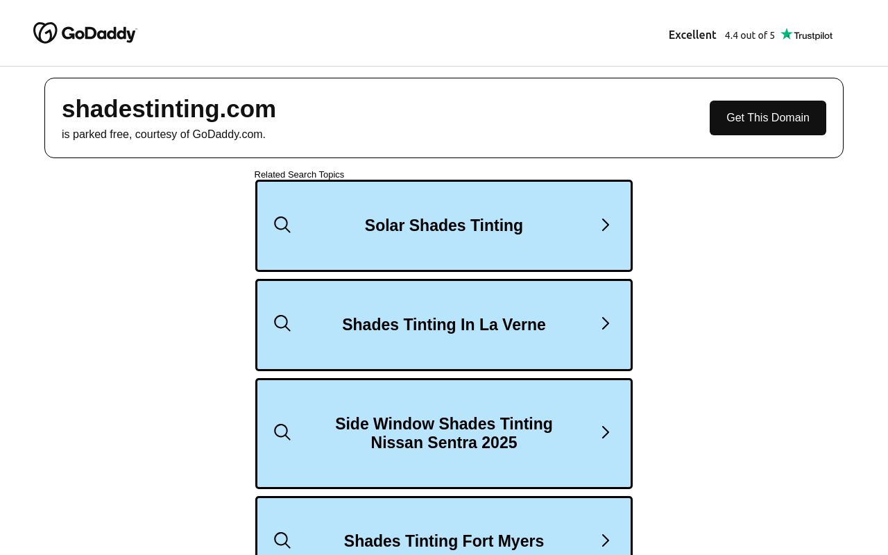 Homepage of Shades Custom Window Tinting's website