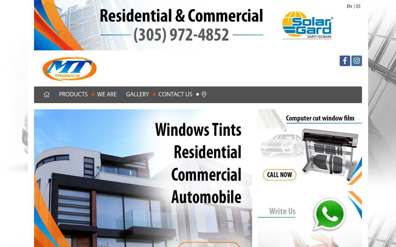 Homepage of MT Tronics's website