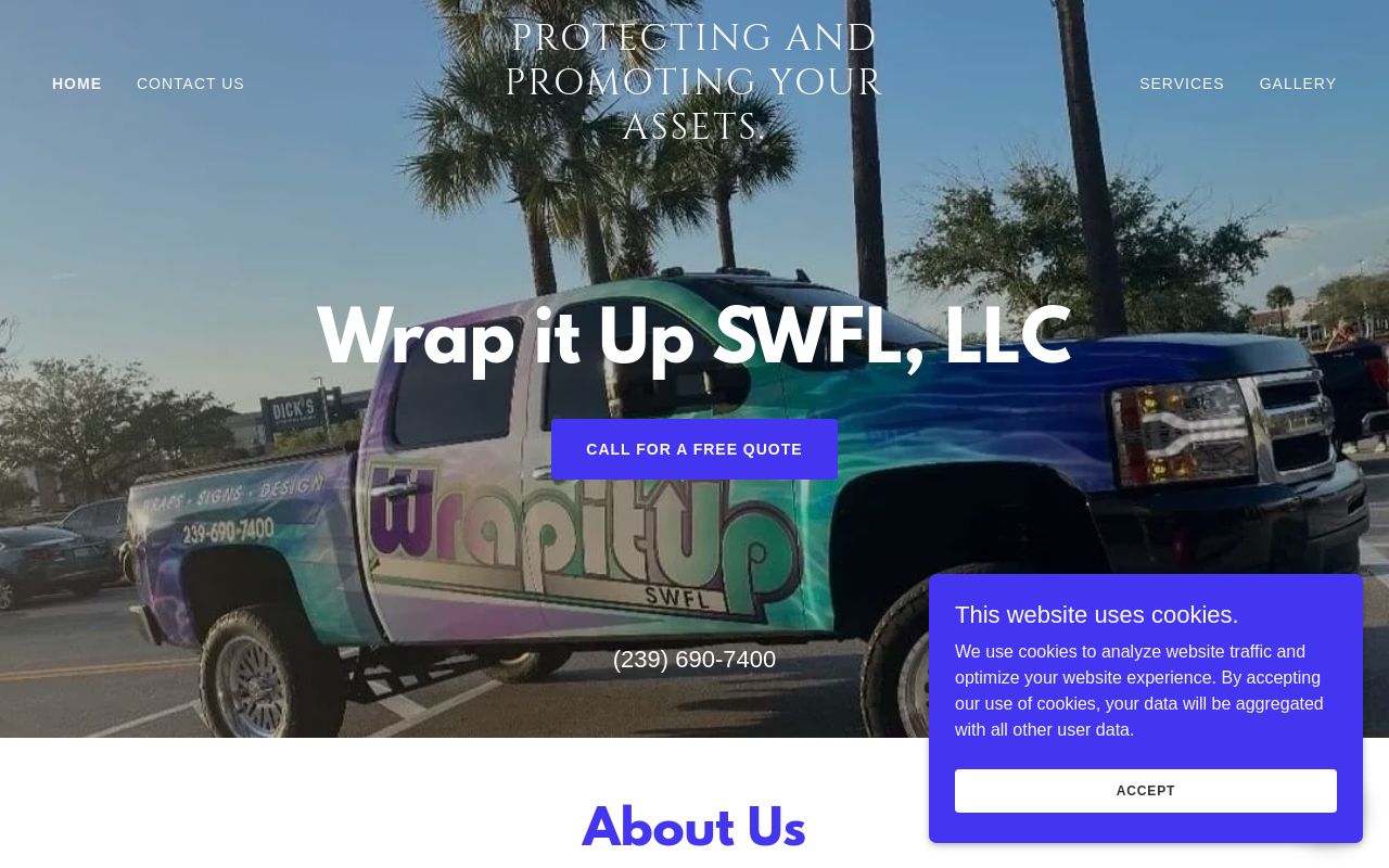 Homepage of Wrap It Up SWFL, LLC's website