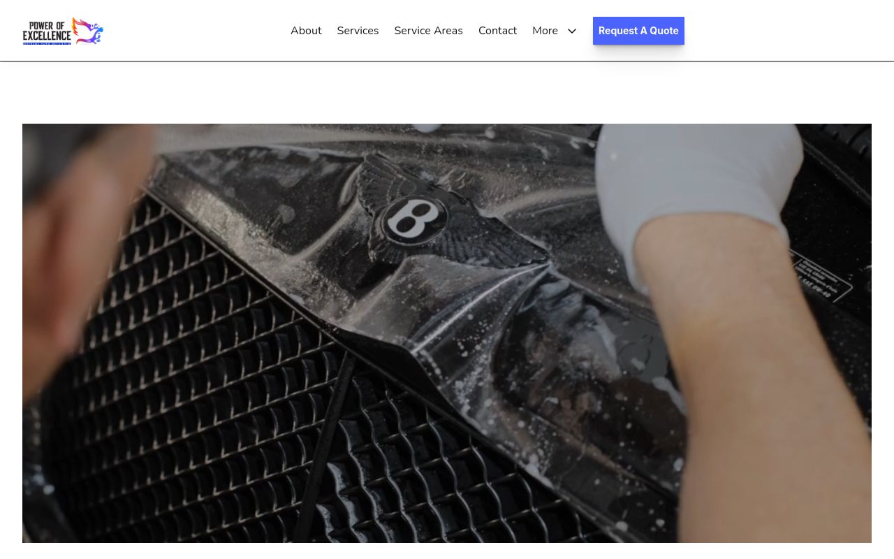 Homepage of Power of Excellence Detailing & PPF's website
