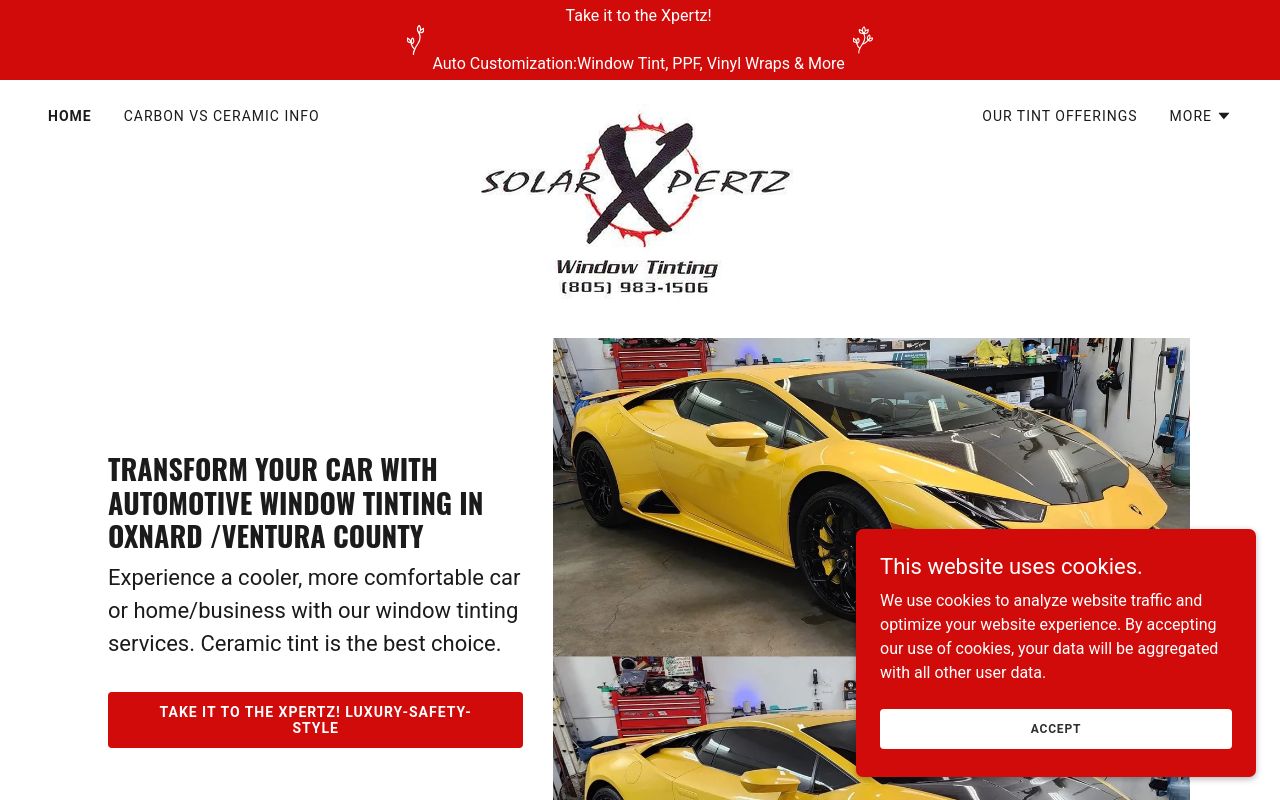 Homepage of Solar Xpertz's website