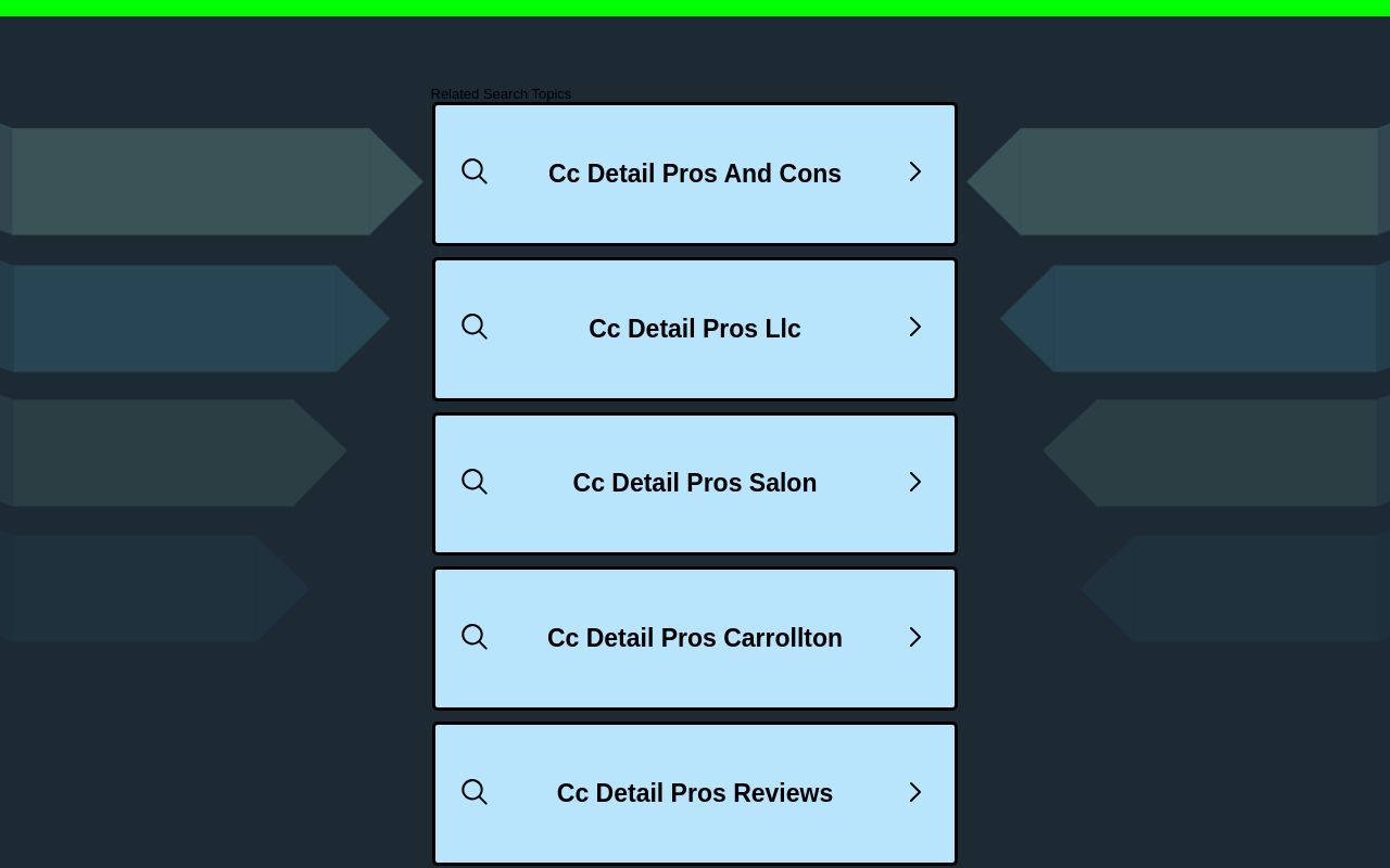 Homepage of Crystal Clear Detail's website