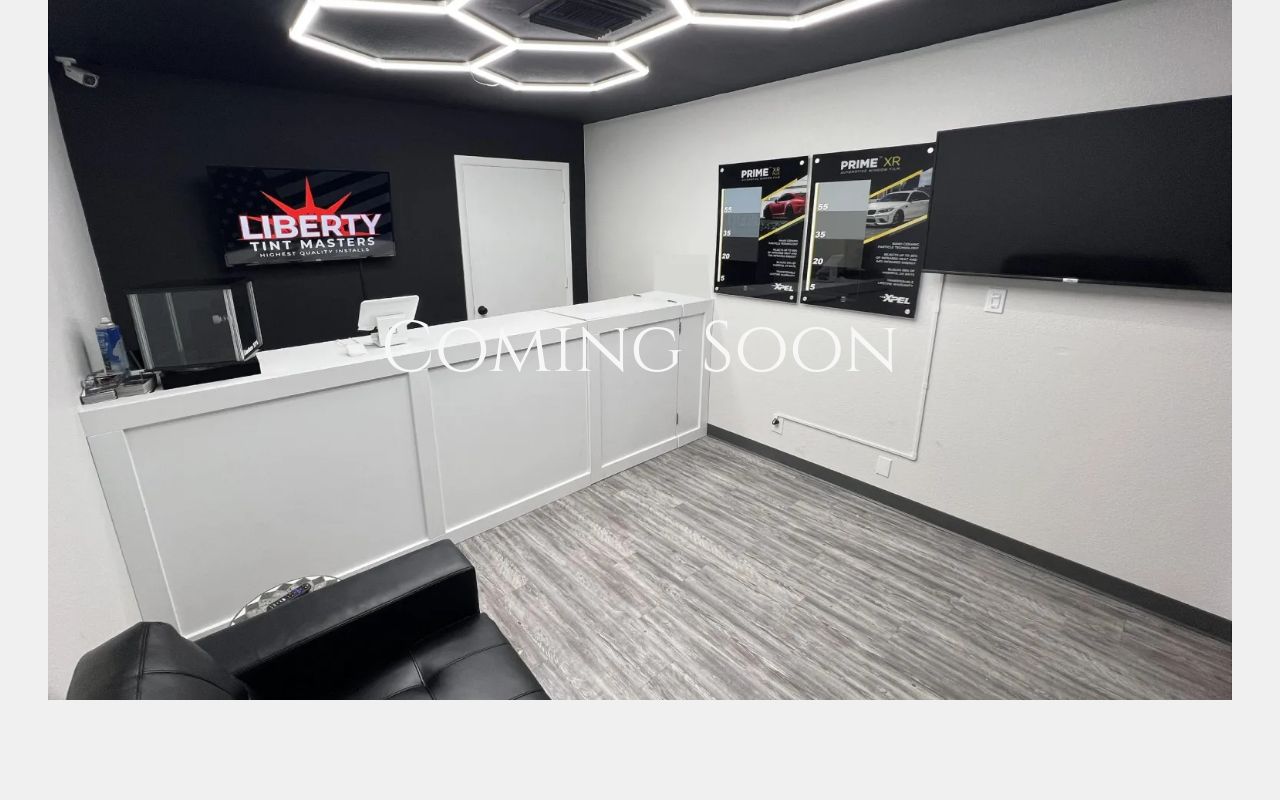 Homepage of Liberty Tint Masters's website