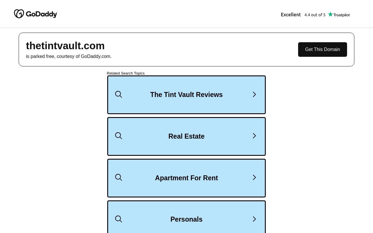 Homepage of The Tint Vault Mobile Window Tinting's website
